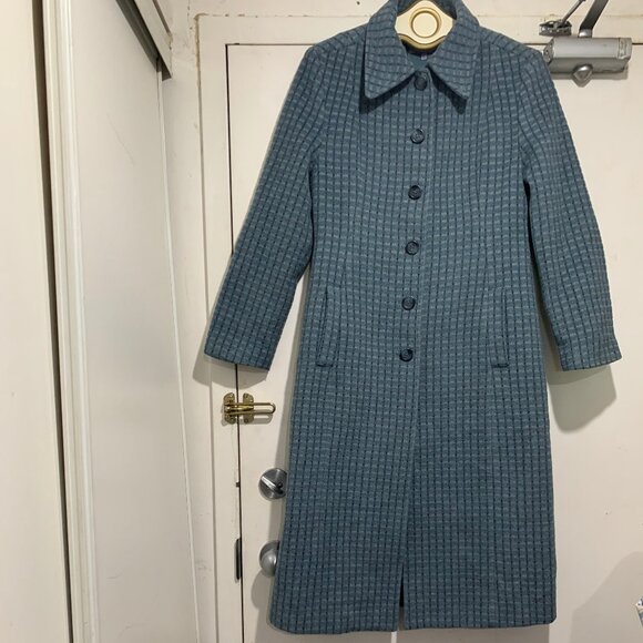 DONNA GIRL BY RENO WOOL BLEND TRENCH COATS SIZE L - Picture 4 of 13